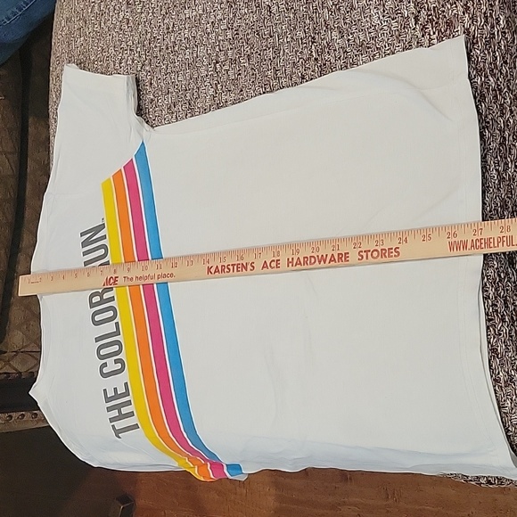 Color Run Cotton Tshirt with Bonus Hot Pink Socks & Color Run White Headband - Picture 8 of 10